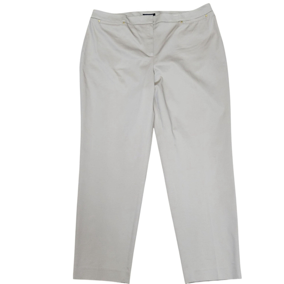 Jones New York Collection Stretch Classic Pants 16 Women Waist 38" Inseam 27.5" - Picture 1 of 8